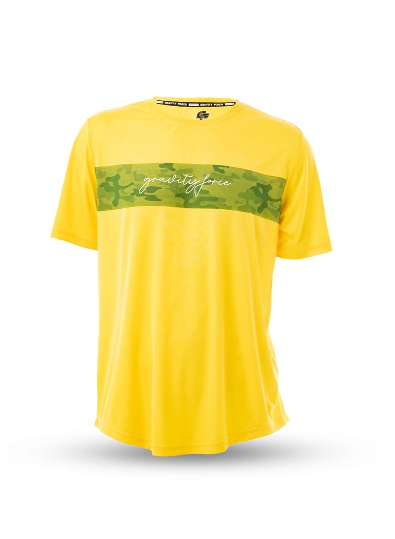 گریوِٹی فورس تيشيرت جرافيتي فورس رجالي واسع بياقة دائرية | أكتاف منسدلة وأكمام نصفية | قطن سريع الجفاف | ملابس كاجوال، رياضية، وللاستخدام الخارجي - Image 1